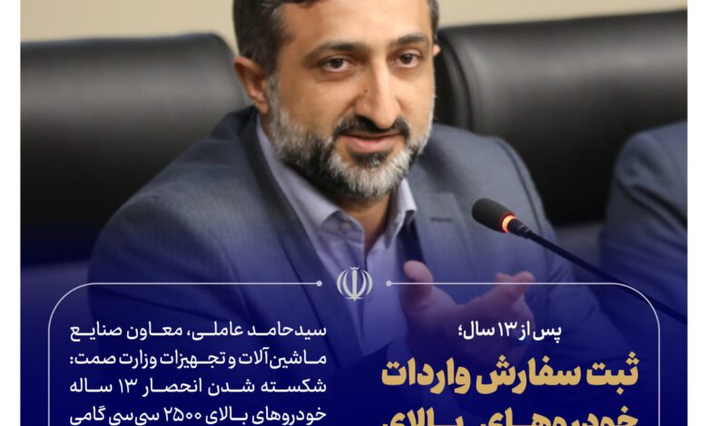 ثبت سفارش واردات خودروهای بالای 2500 سیسی از سر گرفته میشود/ ابلاغ تعرفه 20 درصدی خودروهای اقتصادی به گمرک